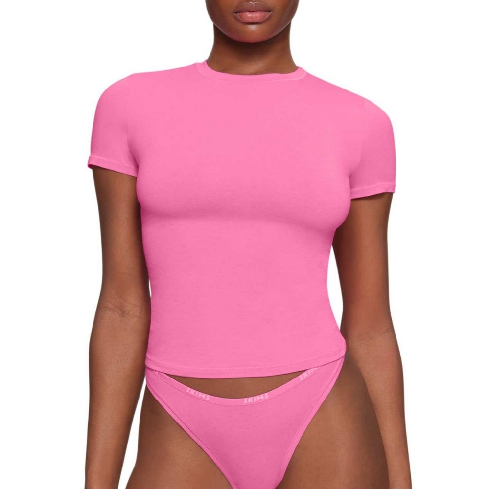 SKIMS stretch cotton t-shirt